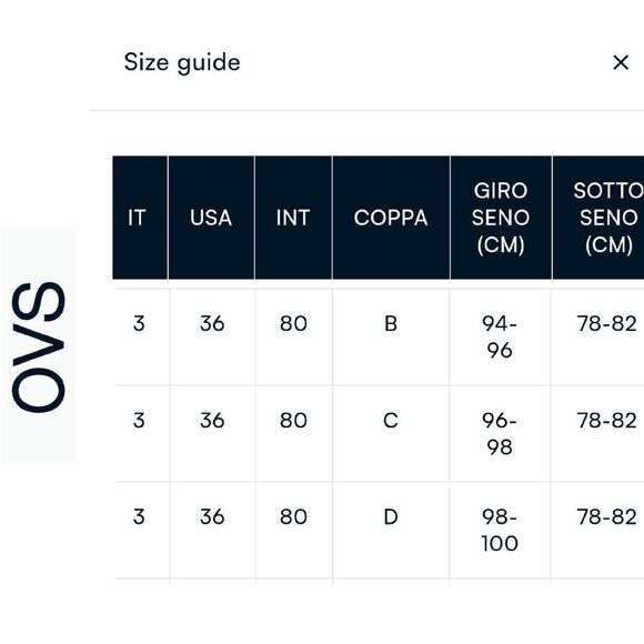 OVS Blue Orange Mandala Bandeau Bikini Swim Top Size 36 B-D * Large - Picture 11 of 13